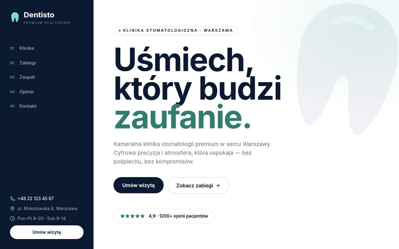 Dentisto — Projekt koncepcyjny